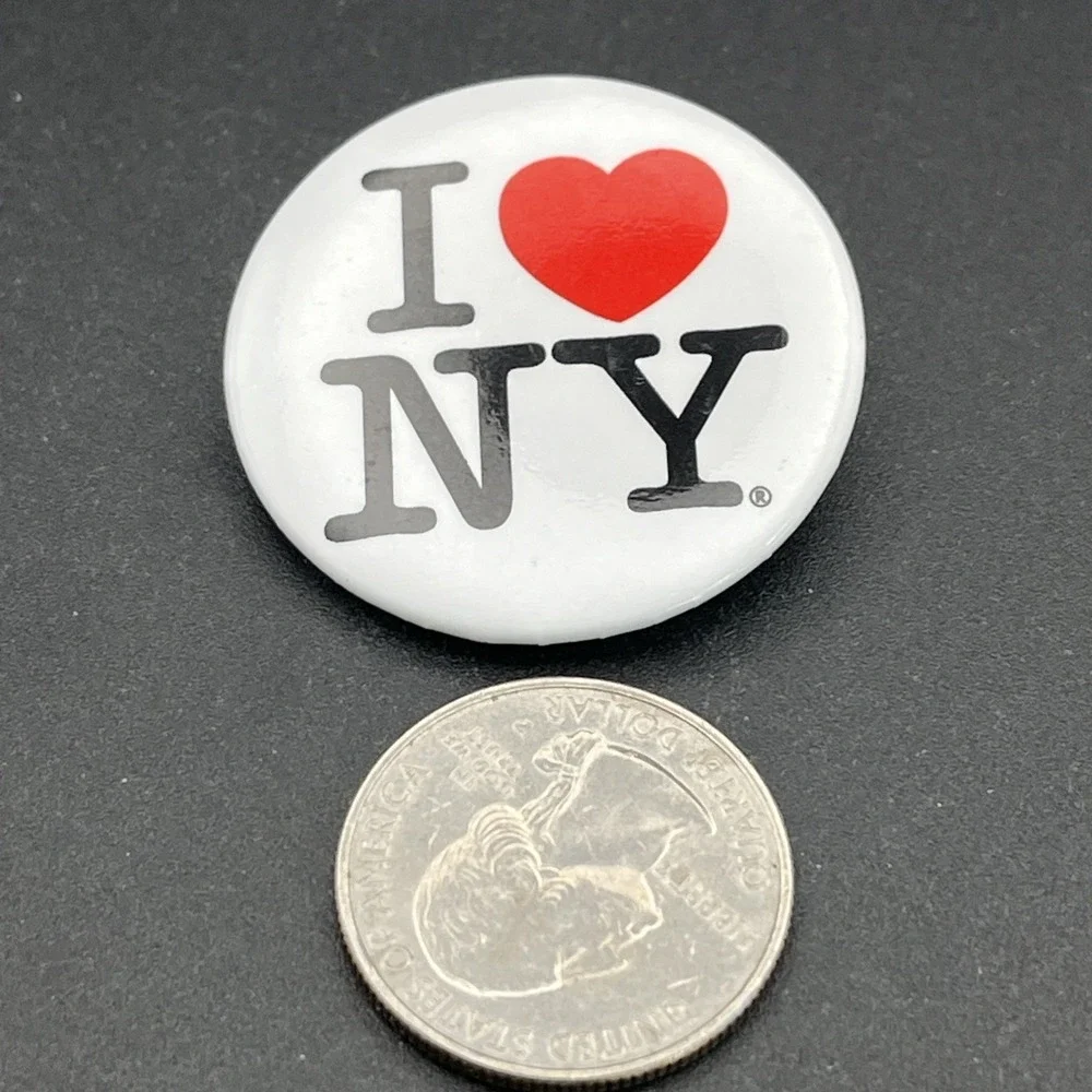 I Heart Love NY New York City‎ Button Pin